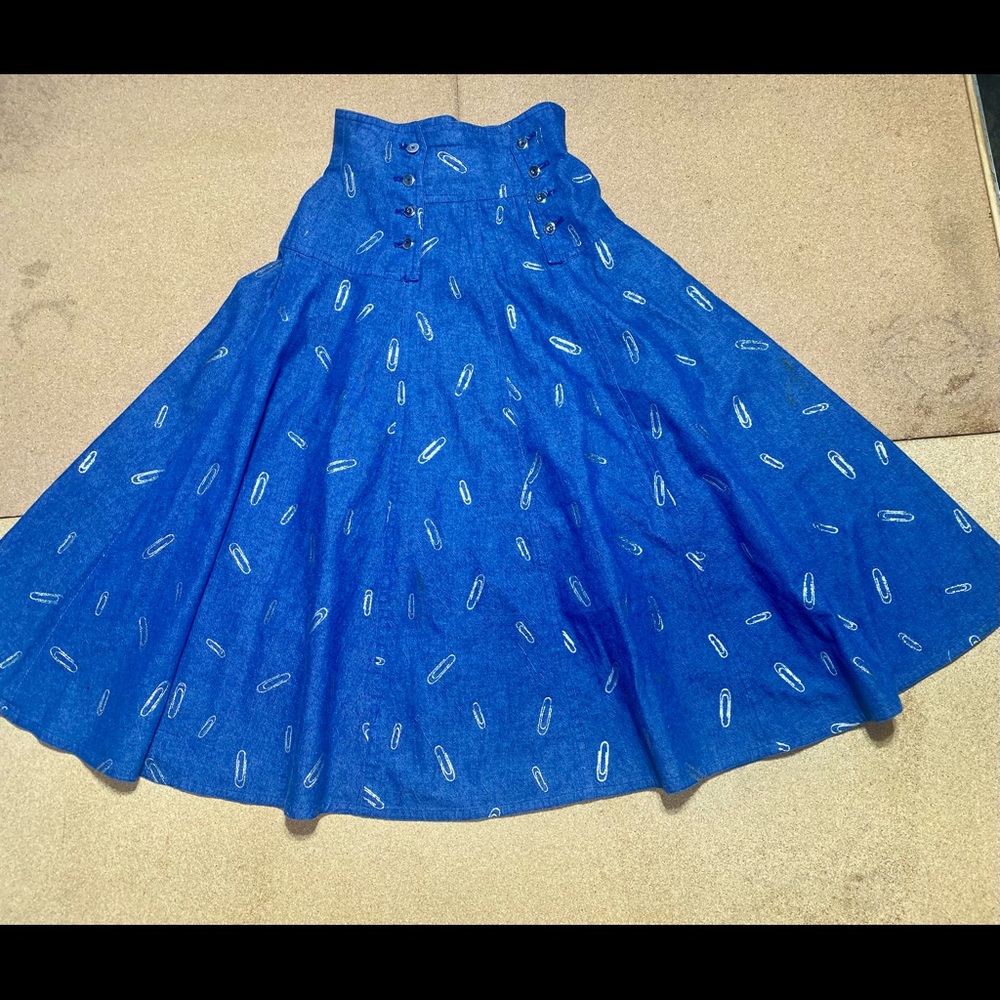 EUC Supercute! JOLCIA ‘Paper Clips’ High Waisted, Long Skirt